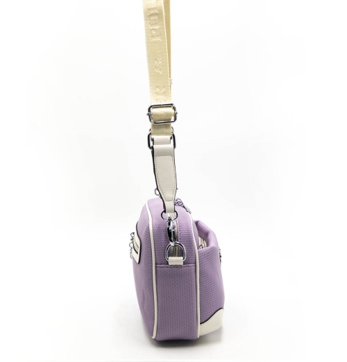 Дамска чанта през рамо лилава 1094 M86 Petek Silver&Polo