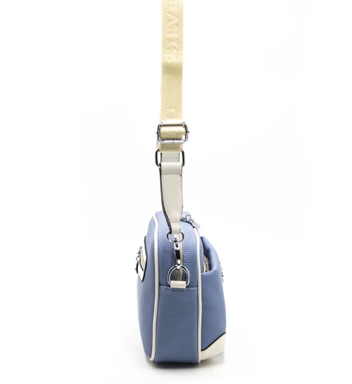 Дамска чанта през рамо светло синя 1094 M86 Petek Silver&Polo