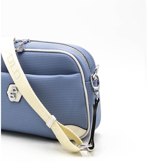 Дамска чанта през рамо светло синя 1094 M86 Petek Silver&Polo