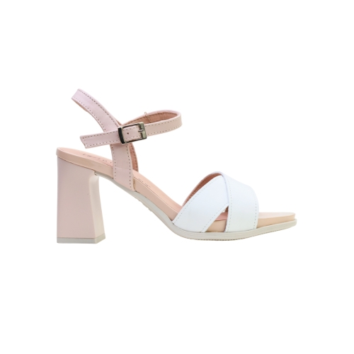 Дамски елегантни сандали в бяло и розово 5703 Pitillos