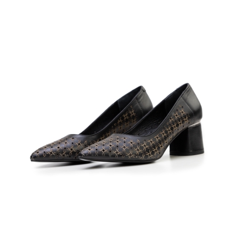 Дамски елегантни обувки черни 845-100