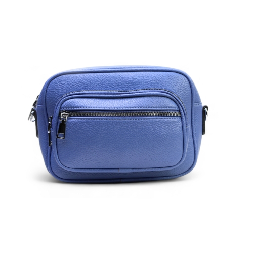 Дамска чанта през рамо синя 28587