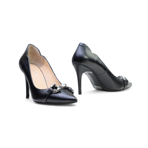 Дамски елегантни обувки черни 271-10 Angelina Ricci