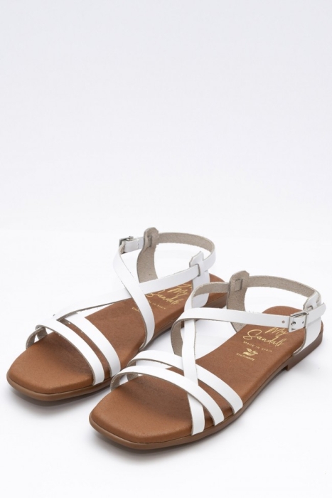 Дамски ежедневни сандали в бяло 5316 Oh My Sandals