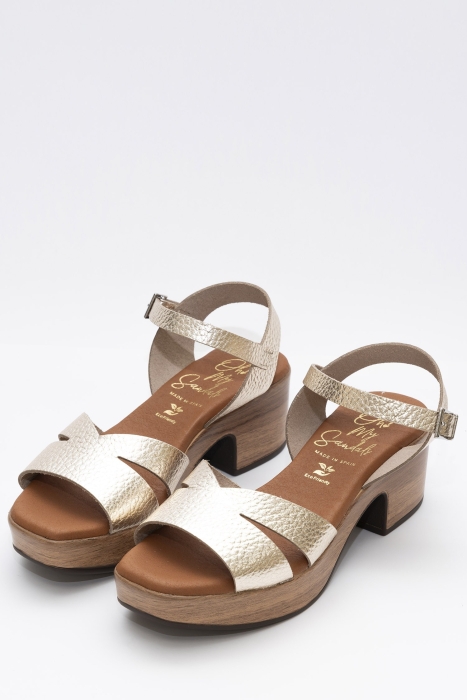 Дамски ежедневни сандали в злато 5381 Oh My Sandals