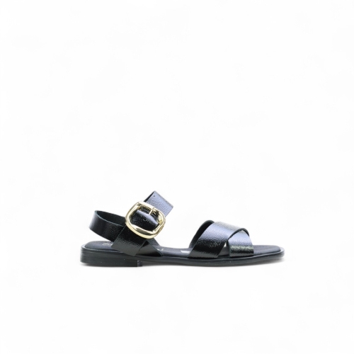 Дамски ежедневни сандали от естествена кожа черни 5583 Oh My Sandals