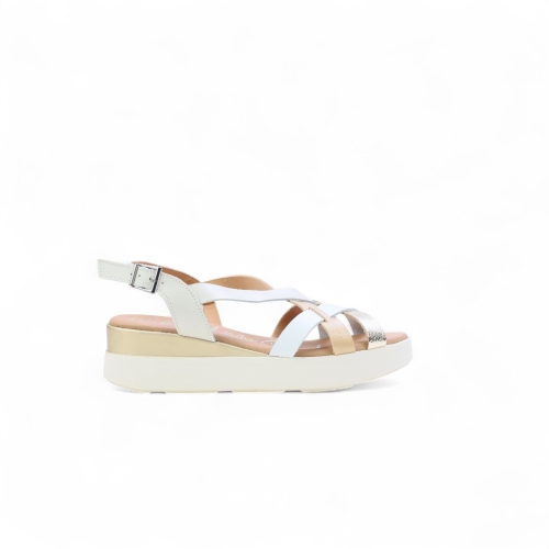 Дамски ежедневни сандали от естествена кожа в бежово 5670 Oh My Sandals