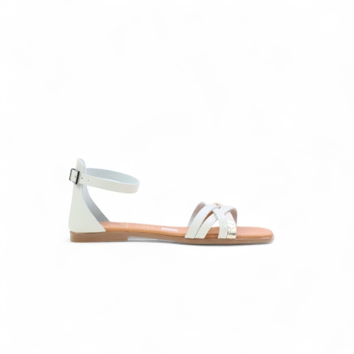 Дамски ежедневни сандали от естествена кожа бежови 5554 Oh My Sandals
