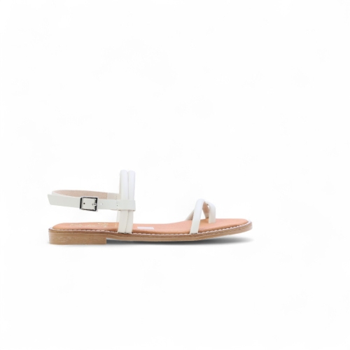 Дамски ежедневни сандали от естествена кожа бежови 5575 Oh My Sandals