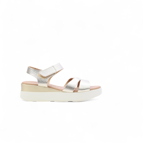 Дамски ежедневни сандали от естествена кожа в злато 5673 Oh My Sandals