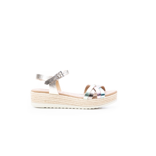 Дамски ежедневни сандали от естествена кожа шарени 5690 Oh My Sandals