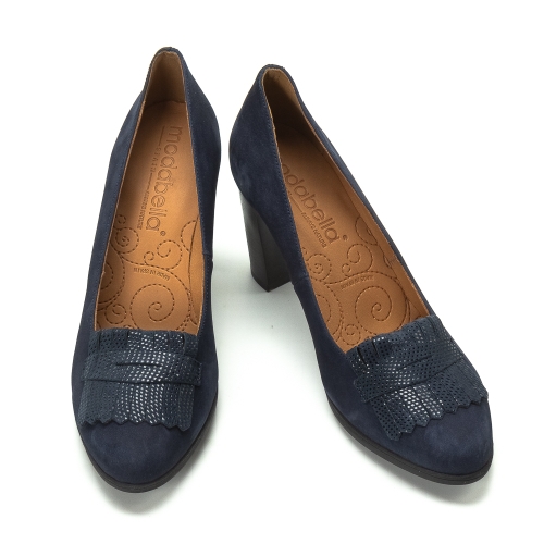 Дамски елегантни обувки сини 77/1154