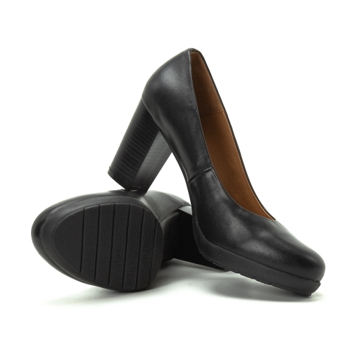 Дамски ежедневни обувки на ток черни 79/653