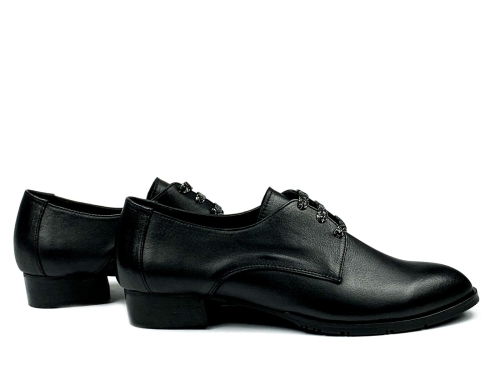 Дамски ежедневни обувки равни черни 141-01 Г
